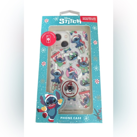 Disney Other - Disney Holiday Stitch‎ iPhone 13/14/15 case NIB